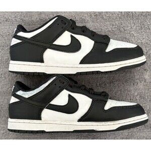 Nike Dunk Low White Black Panda Kids Size 3Y CW1588-100